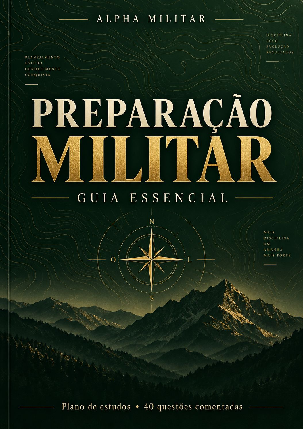 Capa do e-book Preparação Militar, Guia Essencial